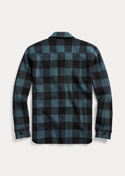 Men's Ralph Lauren Plaid Workshirt Sweater | 634271PFU